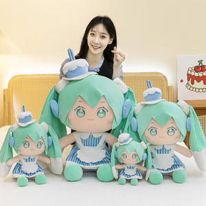 Al por mayor Peluche Coleccionable <span class=keywords><strong>de</strong></span> Hatsune <span class=keywords><strong>Miku</strong></span> - Juguete <span class=keywords><strong>de</strong></span> Personaje <span class=keywords><strong>de</strong></span> Anime Kawaii, Cojín <span class=keywords><strong>de</strong></span> Peluche <span class=keywords><strong>de</strong></span> Anime para Niñas - Product Image 6