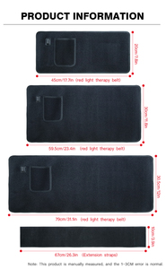 Sabuk Terapi Cahaya Merah Neoprene Portabel yang Dapat Disesuaikan 660nm & 850nm Tipe Korset Penyangga Punggung Bahu Pinggang - Product Image 6
