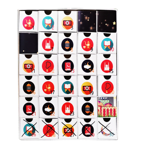 กล่องของขวัญปฏิทินคริสต์มาสกล่องของขวัญบรรจุภัณฑ์กระดาษช็อคโกแลตเครื่องสำอาง - Product Image 2