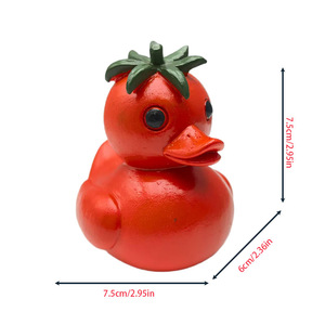 Statue de canard amusante en forme de légume, artisanat moderne en résine pour la maison, le <span class=keywords><strong>bureau</strong></span>, le <span class=keywords><strong>bureau</strong></span> à domicile et les accessoires de voiture - Product Image 2