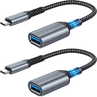 Adaptateur USB C OTG FYX Stock Type-C vers USB 3.0, câble USB OTG pour téléphone, tablette, clé USB, lecteur de carte, clavier, souris