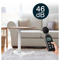 Bureau électrique à hauteur réglable à une seule jambe, un moteur, table basse mobile