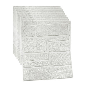 Selbstklebende 3D-Ziegel-PE-Schaumstoffpaneel-Tapete Wandaufkleber für die Heimdekoration - Product Image 1