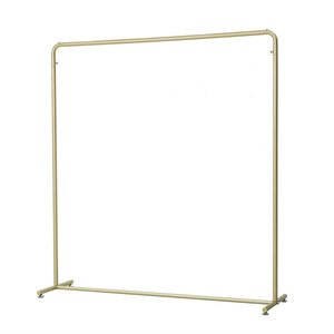 <b>Clothes</b> Rack Stainless Steel Rectangle Standing Type For Coats Living Room Use - Product Image 5