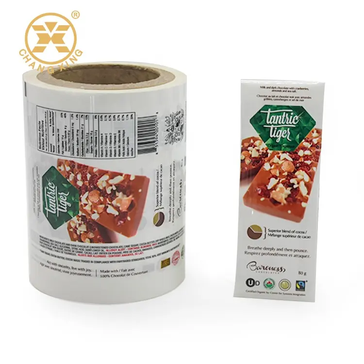 Flow packs Roll Film Plastic multi pack Food packaging roll stock PET/MPET/PE laminatic snack films for package machinery
