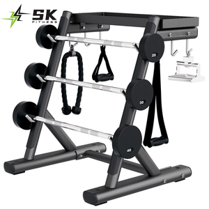 SK Offre Spéciale ensemble de support d'haltères fixes commerciaux support de stockage de poids robuste avec équipement de gymnastique de musculation d'haltères - Product Image 1