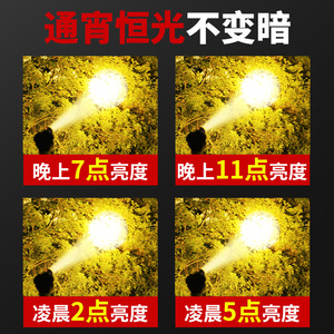 Headlamp Led Rechargeable Yellow Light High Intensity Outdoor Focused Beam Long Range - Product Image 5