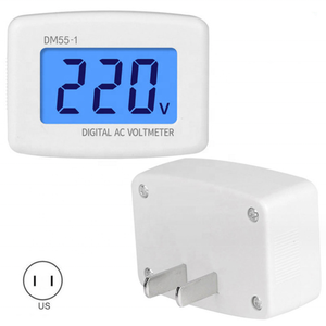 DM55-1 AC cắm loại Meter 110V-220V kỹ thuật số AC LCD hiển thị kỹ thuật số vôn kế DM55-1 - Product Image 3