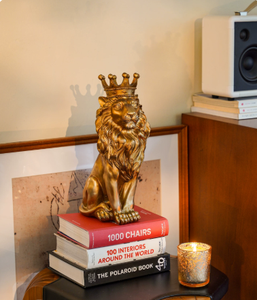Escultura de Resina de Animal para el Hogar, Sala de Estar, Oficina, Escritorio, León de la Fortuna de Estilo Francés Vintage, Arte Europeo, Decoración de Año Nuevo - Product Image 4
