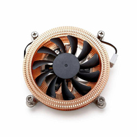 Pendingin CPU Tembaga Murni Tipis 95W, Modul Pendingin Heatsink untuk All in One ITX HTPC LGA 1700 115X Casing PC Kecil, Pabrik OEM ODM