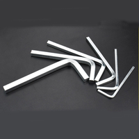Clé hexagonale carrée de type L de qualité industrielle, en acier au carbone nickelé argenté, marque MD, OEM ODM, 3-8 mm, garantie 1 an