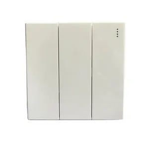 2022 smart wall switch LED lighting on off 3 gagn uk wall switch black big button switch JK