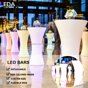 LEDA New Trend Offre Spéciale LED RGB Glowing Bar Table Chairs Décoration pour le désherbage Party Events - Product Image 2