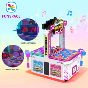 Çocuk Oyun Alanı Ekipmanları Çocuk Hamster Hamamböceği Vurma Arcade Oyun Makinesi Köstebek Vurma Jetonlu Oyun - Product Image 3