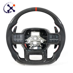 Accessoires d'intérieur en gros d'usine volant de sport en Fiber de carbone véritable pour <span class=keywords><strong>Ford</strong></span> <span class=keywords><strong>Raptor</strong></span> f150 Larriat <span class=keywords><strong>2021</strong></span> - Product Image 1