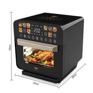Forno a Vapore e Friggitrice ad Aria RAF R.5151 Tutto in Uno, 12L 1500W + 700W, Circolazione Aria a 360°, Facile da Pulire, Nero, per Casa - Product Image 6