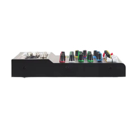 Console de mixage audio professionnelle 4/7 canaux avec interface Bluetooth USB et alimentation fantôme 48V pour le streaming en direct et le karaoké