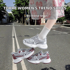 Chaussures de course décontractées à lacets pour femmes Torre, printemps-automne, nouvelle mode coréenne, respirantes, en maille, toutes occasions - Product Image 2