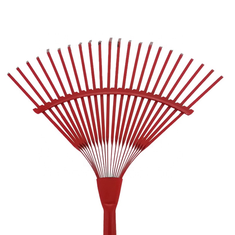 22 Teeth Professional Good Quality Metal Plastic Gardening Flat Rake Leaf Rake Without Handle