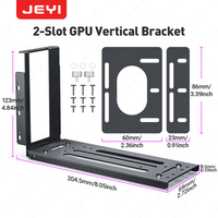 Support vertical pour carte graphique JEYI à 2 emplacements V2BK-Brace, base magnétique en fer noir, garantie 1 an, certifié FCC, stock en gros