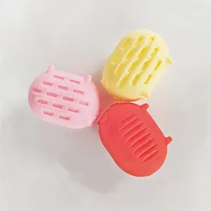 Custodia in Silicone per il trucco delle uova a prova di polvere, strumento di conservazione per soffio in polvere traspirante, custodia protettiva portatile, borsa per la spugna per il trucco