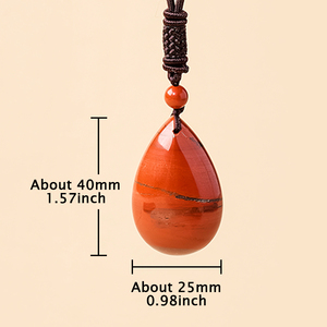 Pendentif en cristal poli en forme de goutte d'eau, collier en <span class=keywords><strong>pierre</strong></span> naturelle de guérison de haute qualité, vente en gros, approvisionnement direct usine - Product Image 5