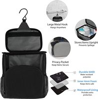 Organisateur de Douche Portable en Maille Grande Capacité pour Sac avec Crochet Métallique – Essentiel pour Dortoir Universitaire Style Oxford Tendance