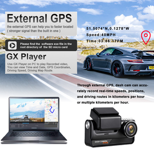 NOUVELLE Caméra de tableau de bord 4K+1K pour voiture, double objectif avant et arrière, ADAS, Dashcam 4G+4K, Wifi, GPS, Caméra de tableau de bord 4K - Product Image 5