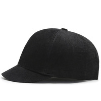 2025 sombrero Ecuestre para exteriores versátil Casual estilo coreano gorra de béisbol de ala corta Duckbill Color sólido moda Unisex