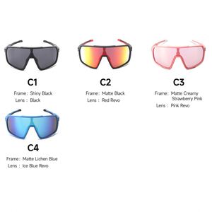 Lunettes de soleil de cyclisme et d'alpinisme unisexe, protection UV400, monture TR90 légère, vente en gros - Product Image 6