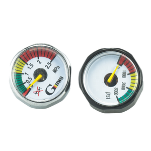 Manômetro <span class=keywords><strong>Mini</strong></span> Modelo Double-An 111A 2.5mpa com Roscas M10 1 peça Medidor de Pressão para PCP Paintball Extintor de Incêndio 1 Ano de Garantia - Product Image 1