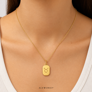 Amuleto con Signo Zodiacal |   Colgante de Acero Inoxidable con Baño de Oro PVD de 18K con Signo Zodiacal para Venta al por Mayor - Impermeable, Hipoalergénico, Sin Deslustre - Product Image 5