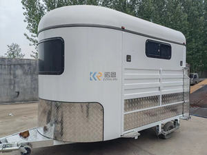 Usine Vente Directe 2 Cheval Flotteur Angle Charge Flotteur Standard Cheval Remorque <span class=keywords><strong>Roue</strong></span> Et Système Casser Cheval Transport Remorque - Product Image 2