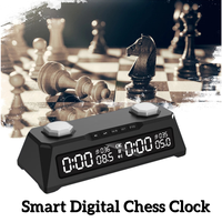 CHRT – horloge d'échecs numérique de haute qualité, échecs contemporains, compte à rebours i-go, alarme, jeu de société, montre d'échecs, chronomètre d'alarme
