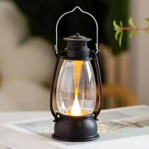 Mini lanterne en plastique Style rétro <span class=keywords><strong>LED</strong></span> lumière chaude sans flamme petite lumière maison fête Camping Festival décoration ornement <span class=keywords><strong>LED</strong></span> bougie - Product Image 3