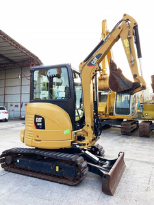รถขุดขนาดเล็ก CAT 303E รถขุดตีนตะขาบขนาดเล็ก CAT 3 ตัน สีเหลือง เครื่องขุดไฮดรอลิก พร้อมห้องโดยสารและบุ้งกี๋ - Product Image 3