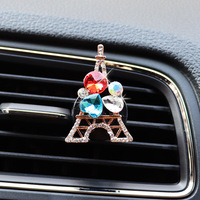 Rafraîchisseur d'air pour voiture Aromathérapie Accessoires automobiles Diffuseur de parfum intérieur Tour Eiffel Sortie de parfum