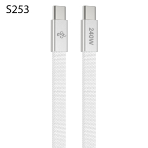 Câble de charge rapide USB-C 240W 6A Pd 1,2m Type-C vers Type-C Câble de charge <span class=keywords><strong>plat</strong></span> pour téléphone pour <span class=keywords><strong>iPhone</strong></span> 15 - Product Image 4