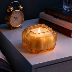 Art Family Chandelier en verre cristal <span class=keywords><strong>fait</strong></span> main, thème citrouille, décoration d'intérieur de luxe, cadeau de collection pour Noël et la Saint-Valentin - Product Image 3