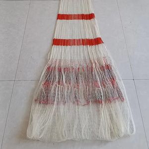 Filets de pêche en plastique tissés à la main, très vendus, personnalisés, de 3 à 5 mètres de haut, haute résistance avec pendentif en plomb pour la pêche à la traîne - Product Image 2