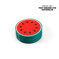 Feeron Orange Slice Fidget Coin, Magnetic Ratcheting Click Spinner, Mainan Pereda Stres EDC Cetak 3D dari PLA