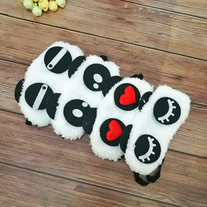 Maschere per occhi <span class=keywords><strong>Panda</strong></span> personalizzate morbide maschere per dormire in peluche con espressioni divertenti - Product Image 2