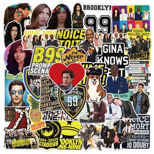 Programa de películas de TV Brooklyn <span class=keywords><strong>99</strong></span> <span class=keywords><strong>Nine</strong></span> America para Graffiti, botella, casco, nevera, pared, equipaje, pegatinas para portátil, etiqueta, 50 Uds. - Product Image 1
