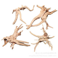 Bois flotté d'aquarium en gros pour aménagement paysager, durable, grand format, bois naturel poli, design moderne, forme irrégulière, emballage en vrac