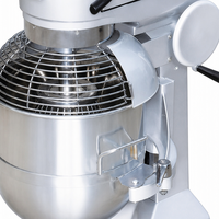 Commerciële 40L Planetaire Mixer met Veiligheidsbeugel, 3 Snelheden, 2kW, Staande Deegmixer voor Bakkerij en Restaurant