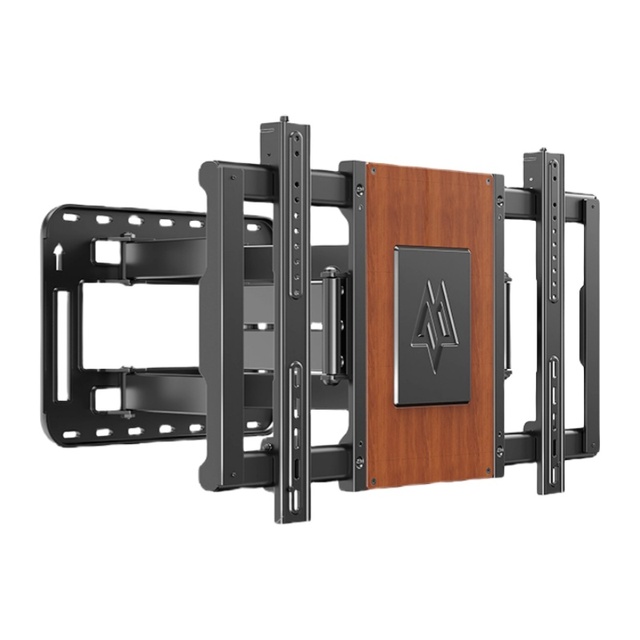 Office Use Universal Swivel TV Wall Mount for Flat Screens up to 100 Inches Steel TV Bracket With Wooden Panel