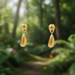 Pendientes de Moda, Acero Inoxidable 316L, Baño de Oro PVD, Sostenibles y Resistentes - Product Image 3