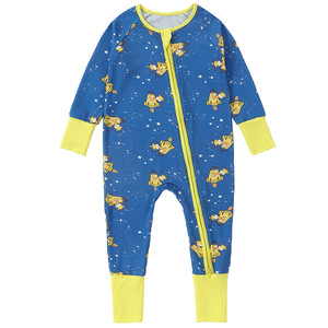 Western Personalized Sleepwear Summer Viscose Bamboo Spandex One Piece Baby Fiber Zipper <strong>Pyjamas</strong> Character <strong>Christmas</strong> - Product Image 6
