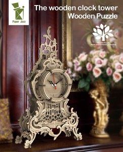 Reloj de Escritorio de Madera 3D Cortado con Láser, Rompecabezas, Juguete Educativo con 101-500 Piezas para Mayores de 5 Años - Product Image 5