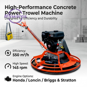 Frattazzatrice a spinta da 35 pollici, efficienza 550 ㎡ Attrezzatura per Finitura del Calcestruzzo con <span class=keywords><strong>Motore</strong></span> Opzionale <span class=keywords><strong>Honda</strong></span> <span class=keywords><strong>o</strong></span> <span class=keywords><strong>Loncin</strong></span> - Product Image 1